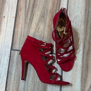 Michael Kors Red Strappy Heels